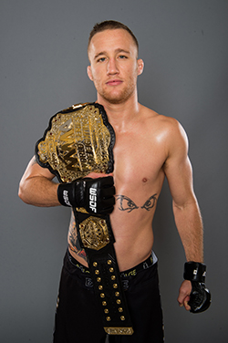 gaethje justin mma belt wsof poses championship unc wrestling defend standout campus returns former alumnus fighting courtesy series his colorado