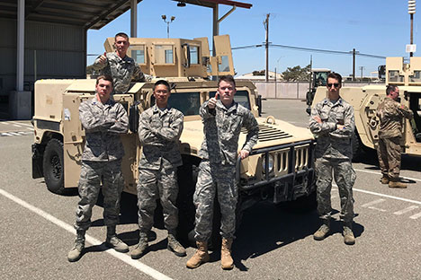 AFROTC Cadets at Airforce Base