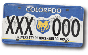 UNC License Plate