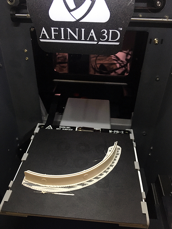 Example of a face shield part