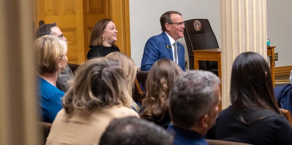 Andy Feinstein smiling inside the Capitol