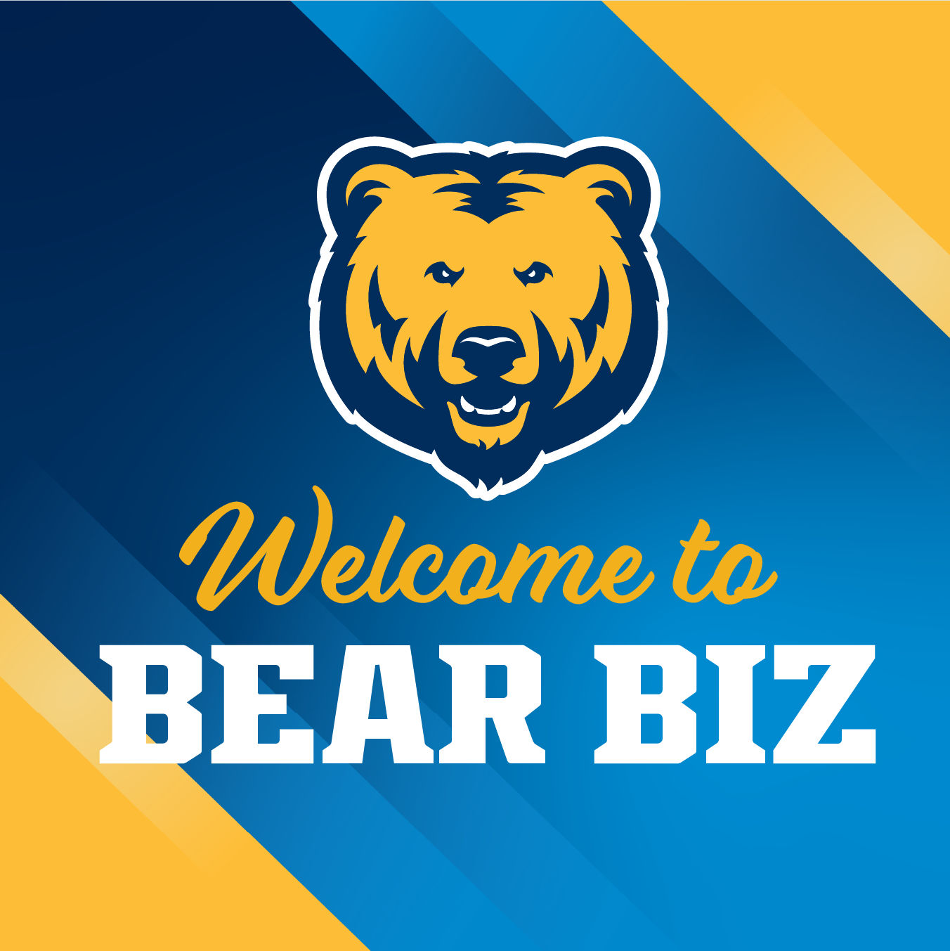 Bear Biz Welcome sign