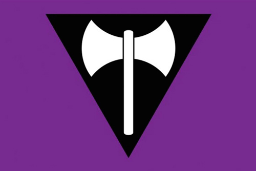 Labrys Lesbian Pride Flag