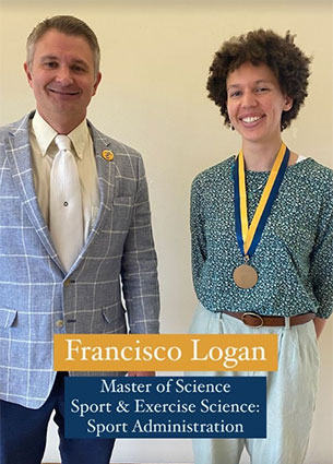 Graduate Student Francisco Logan with faculty member