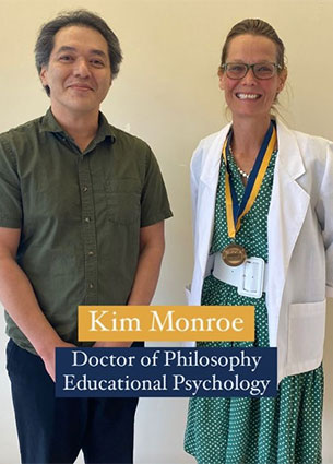 Graduate Student Kim Monroe with faculty member