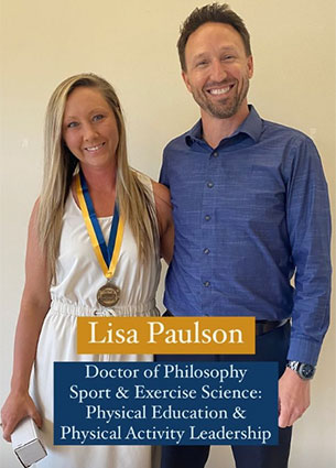 Graduate Student Lisa Paulson with faculty member