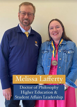 Graduate Student Melissa Lafferty with faculty member