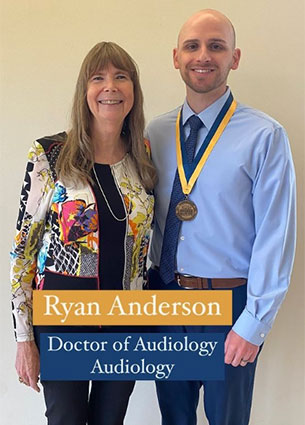 Graduate Student Ryan Anderson with faculty member