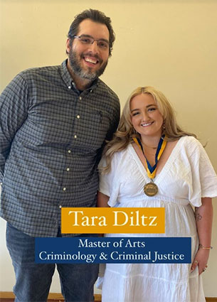Graduate Student Tara Diltz with faculty member