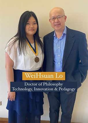 Graduate Student WeiHsuan Lo with faculty member