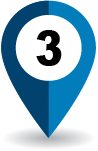 Road marker indicating weeks 3 and 4