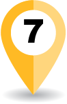 Road marker indicating weeks 7 and 8