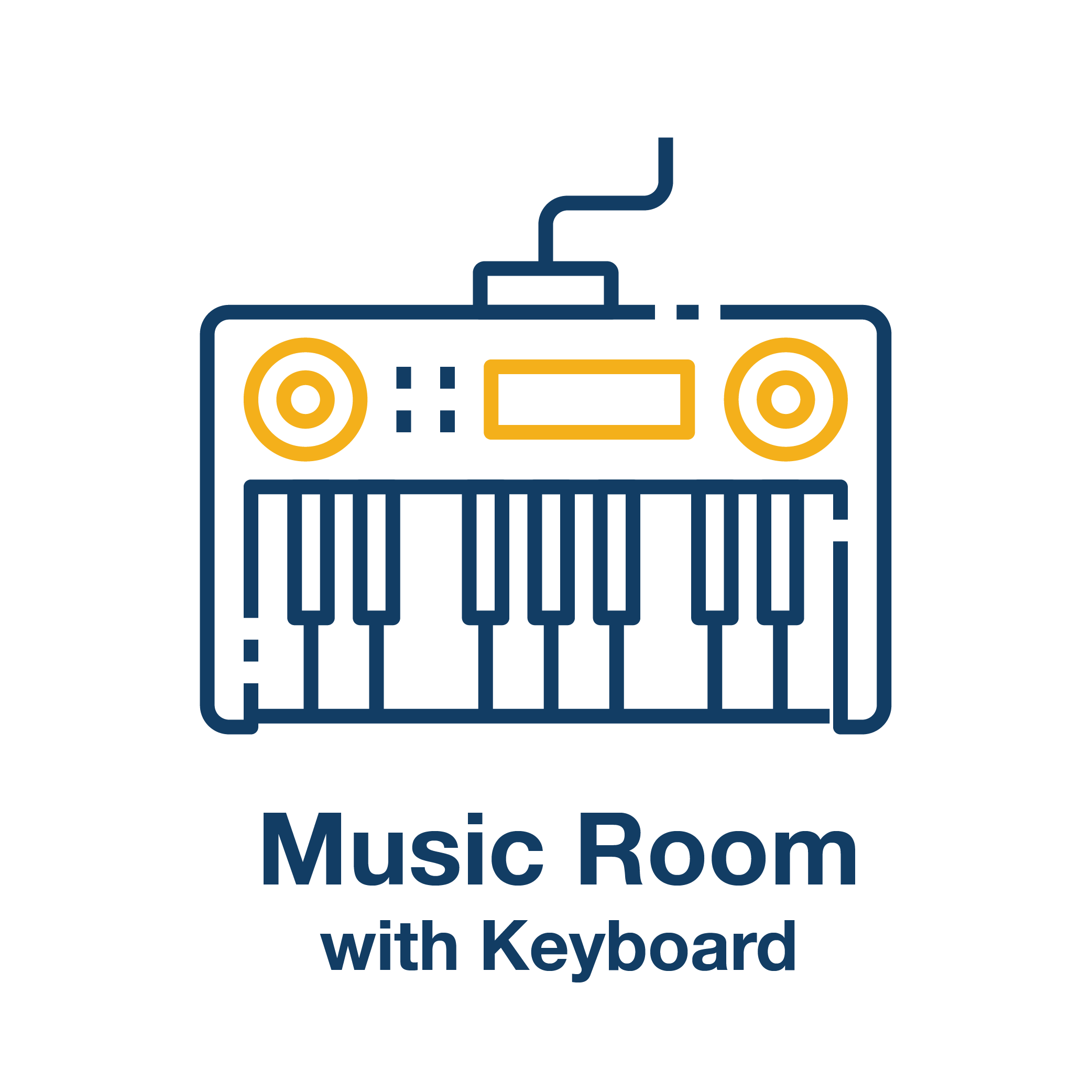 Music Room with Keyboard