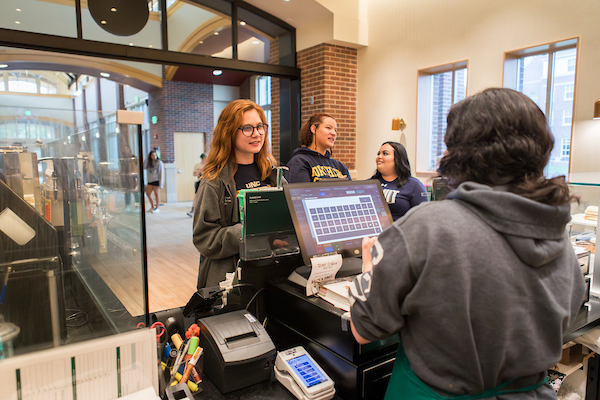 person ordering coffee