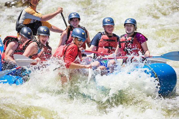 Outdoor pursuits connection water rafting