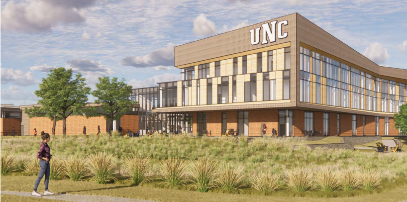 artists rendering of the new College of Osteopathic Medicine building