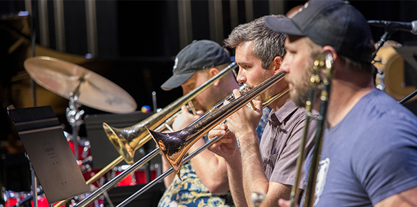 Brass winds at the jazz ensamble