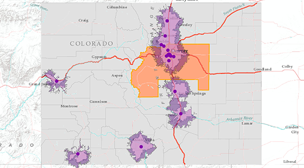 Colorado drug treatment programs and resources accessibility area from the research