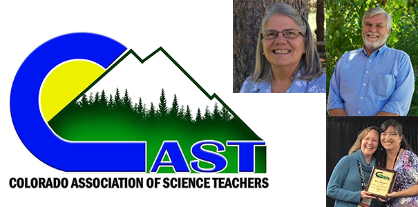 Colorado Association of Science Teachers presented three awards to UNC faculty members