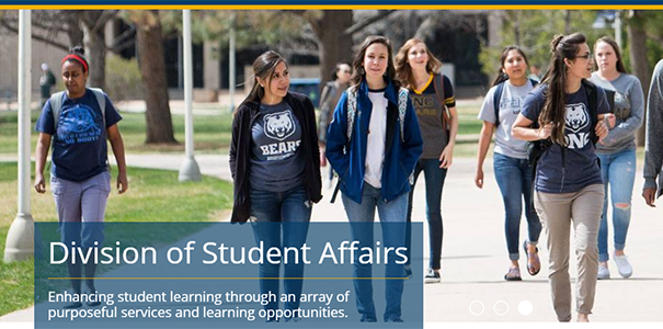 Division of Student Affairs webpage image