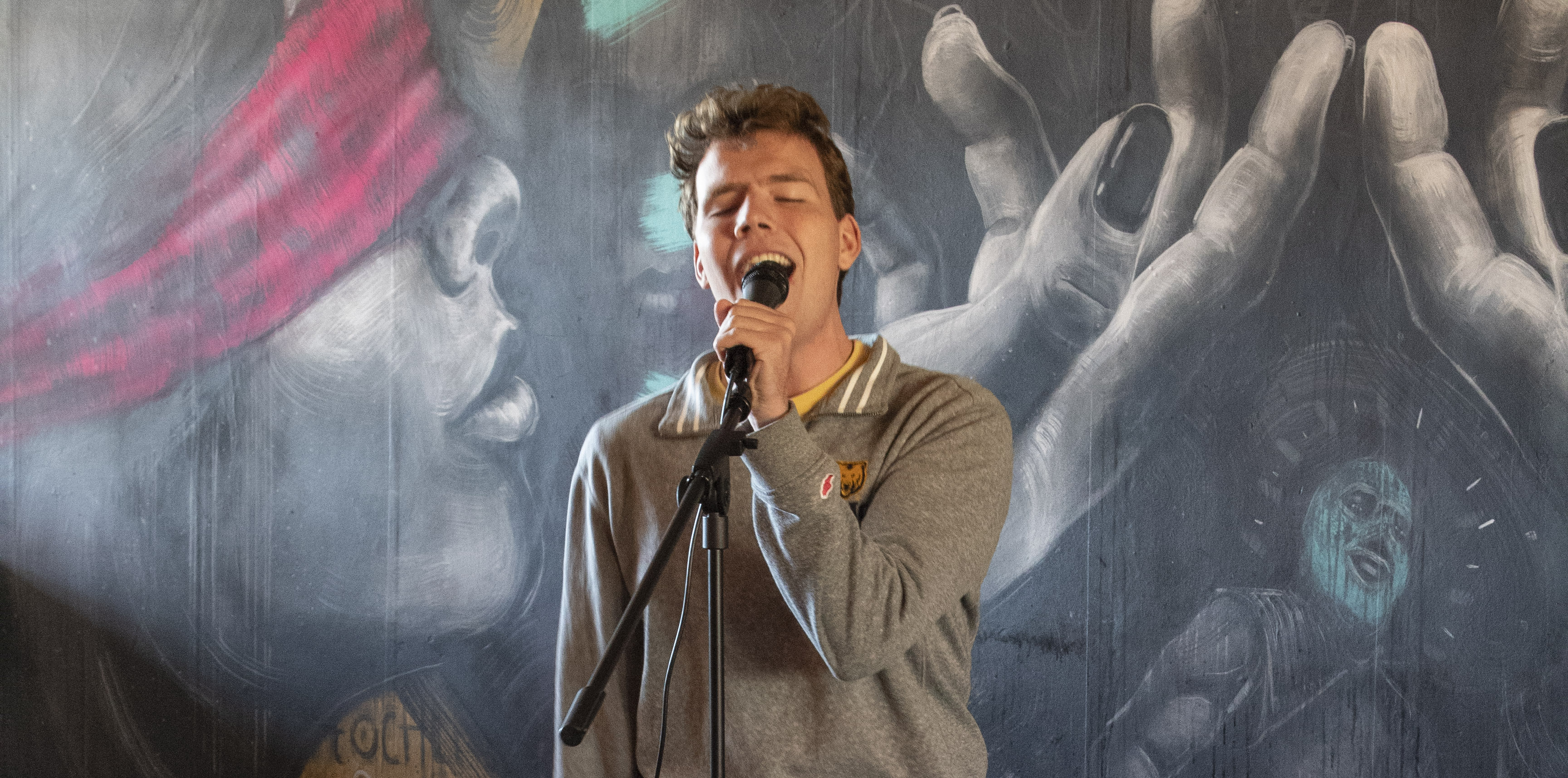 Thomas Brandstrader performing at Luna’s Tacos and Tequila in Downtown Greeley.