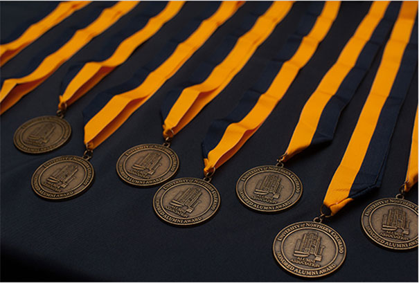 Honored alumni medals
