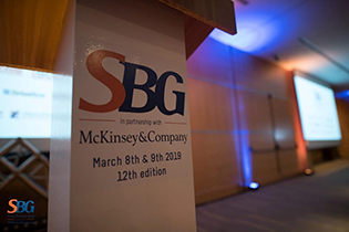 SBG logo at the event