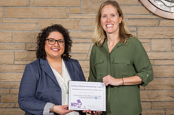 UNC was recognized as being a breastfeeding-friendly public venue from the Weld County Public Health Department on Friday, Jan. 11.