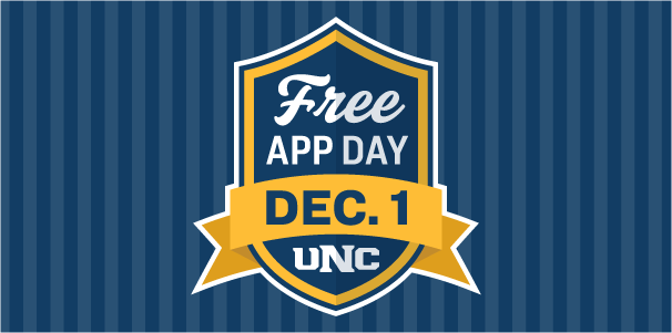 UNC's First Free App Day logo