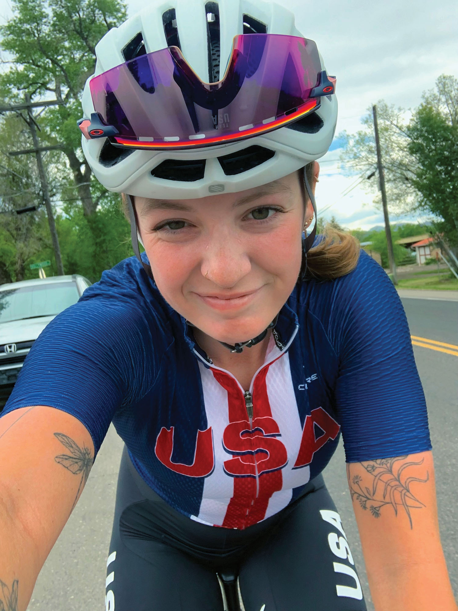 Headshot of Olivia Cummins, US Cycling team member.