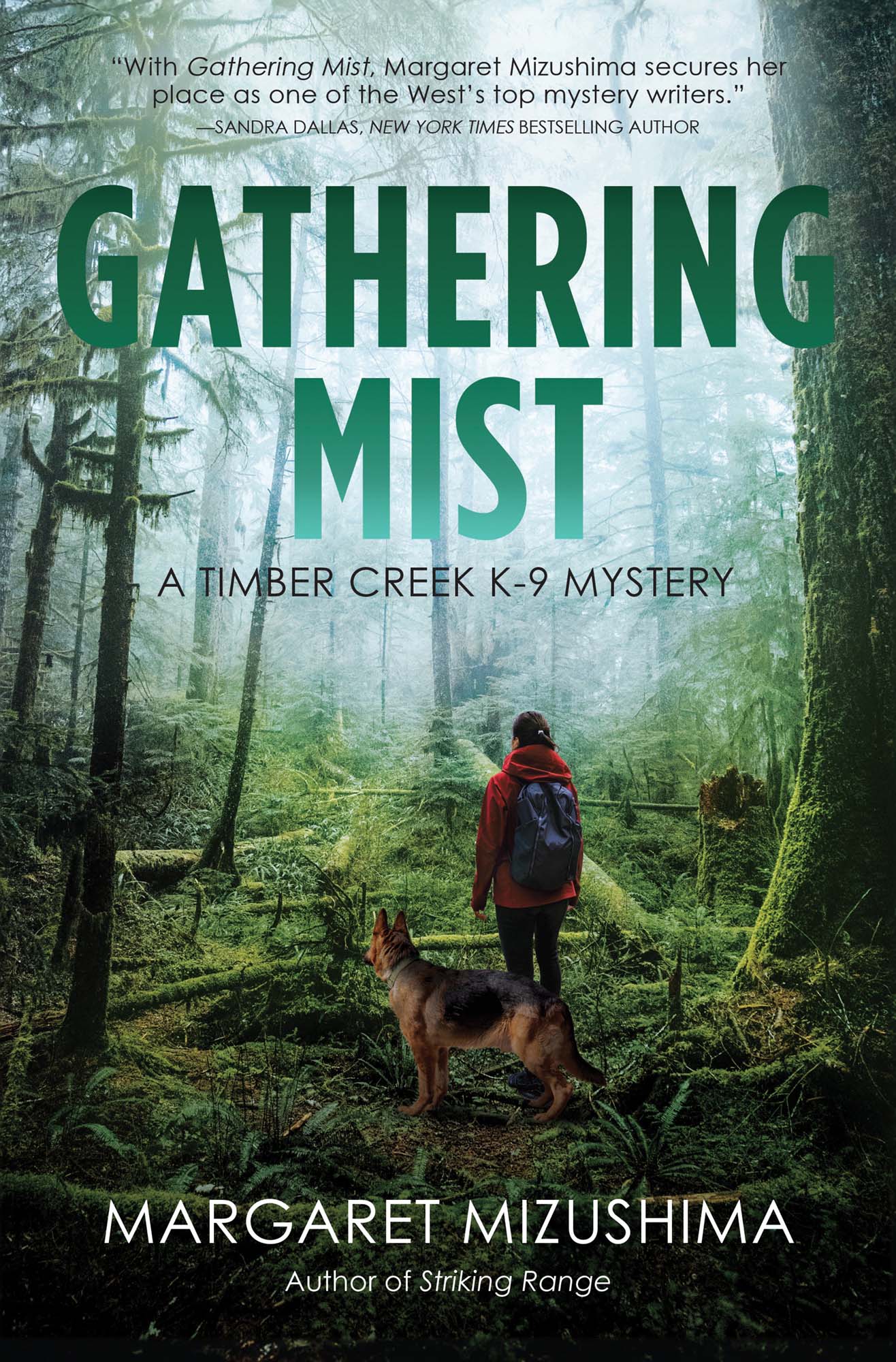 Book cover art for the novel: Gathering Mists, authored by Margaret Mizushima.