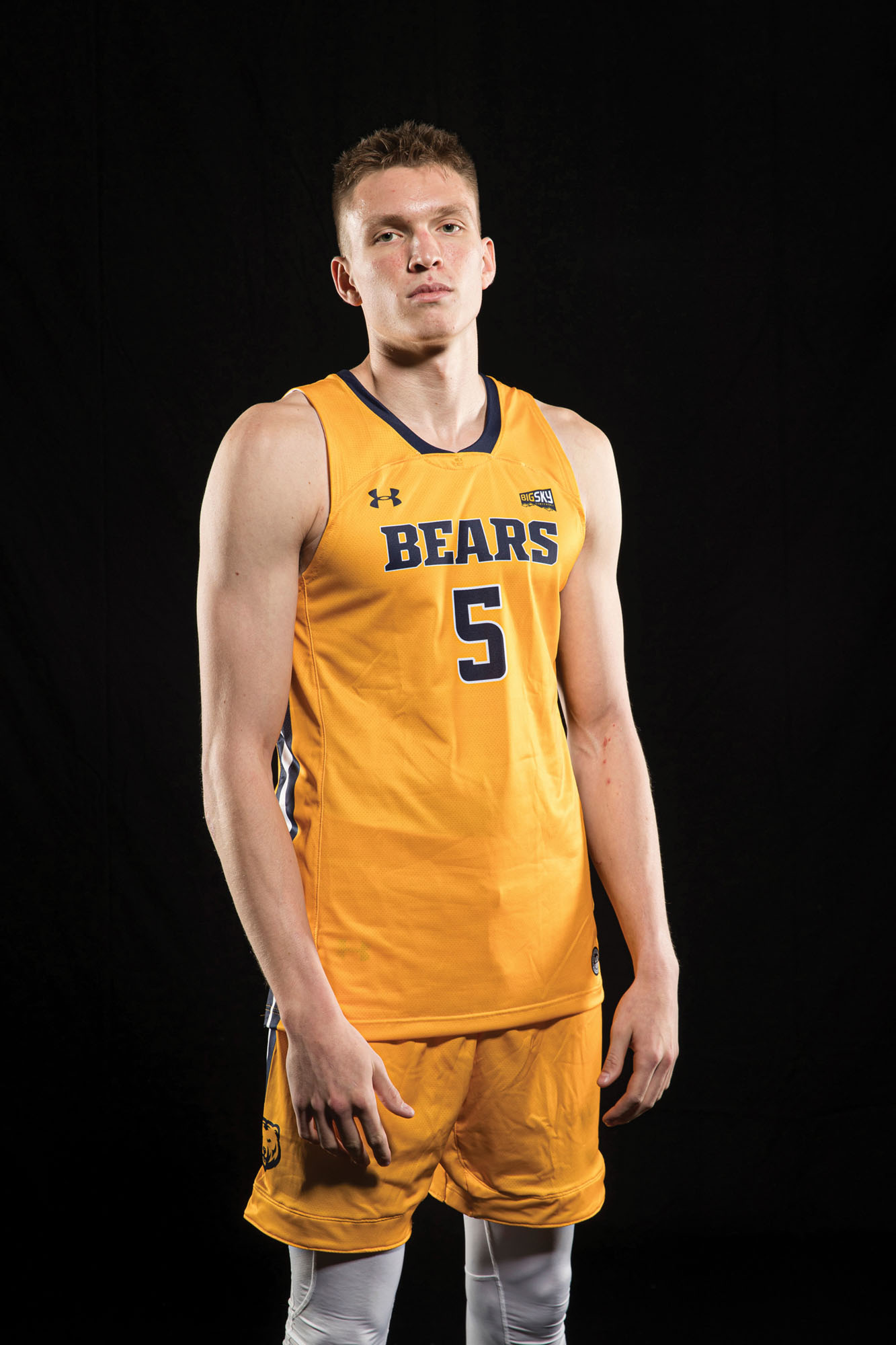 Dalton Knecht, class of '23, wearing his UNC Bears jersey.