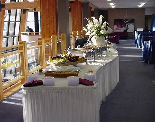 Buffet Table at a Catered Event