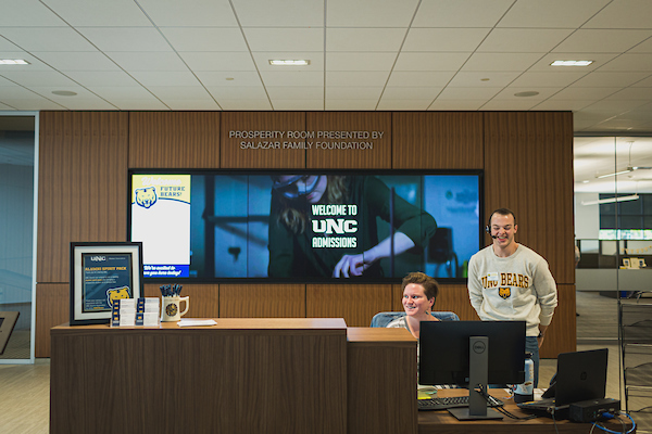 Office of Admissions front desk