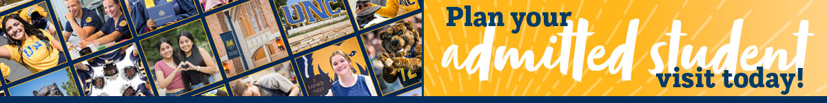 Admitted Student Visit Banner Plan your admitted student visit today!